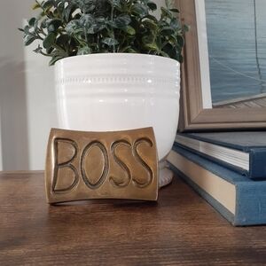 BRASS BOSS Paperweight